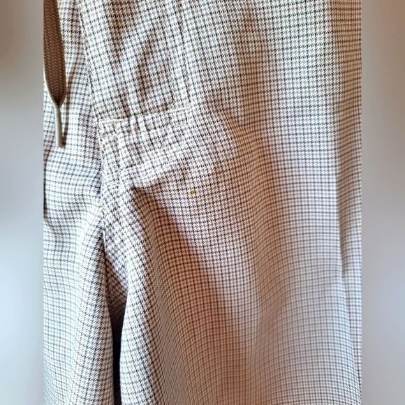 Patagonia Men's board shorts tan neutral plaid cargo - 35 - Picture 5 of 6